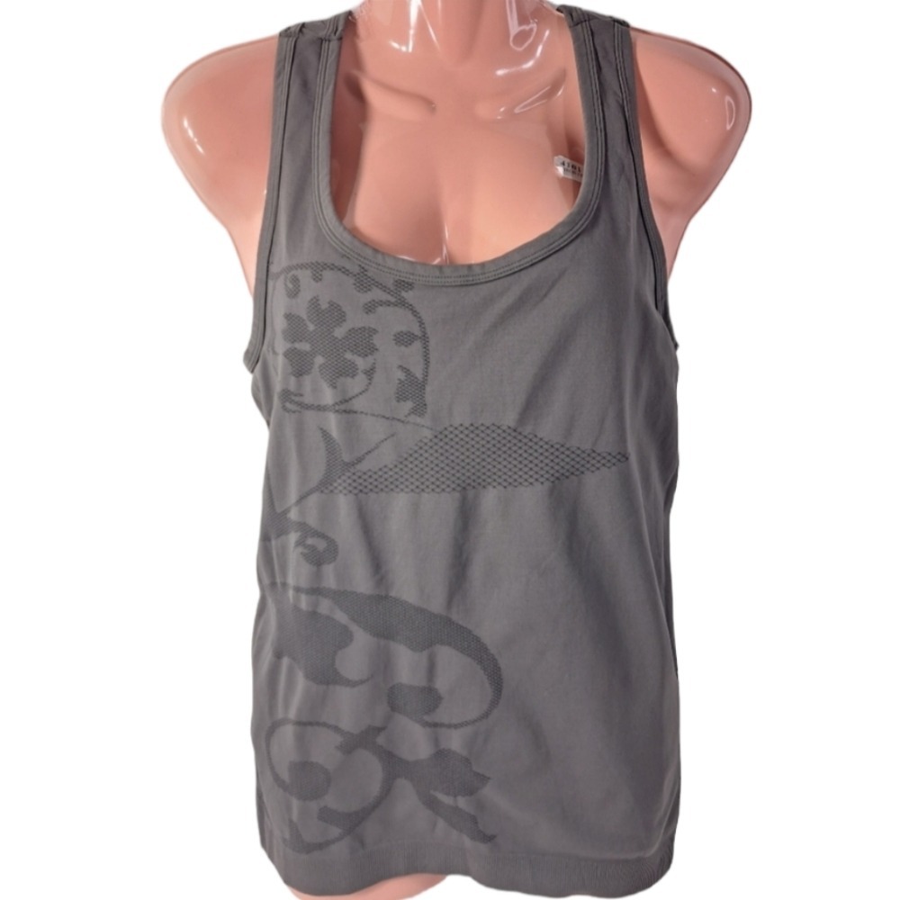Pro-Fit Seamless Women's Gray Tank Top‎ Bra Support Athletic Size M